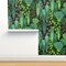 Jungle Leaves Tropical Plants Anthurium Rainforest Greenery Gardens Plant Lover Urban Climbing Vines Custom Pre-pasted Wallpaper by Spoonflower Pre-Pasted Wallpaper 2FT Wide